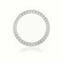 Princess Cut Diamond Bar Setting Eternity Wedding Band — White Gold