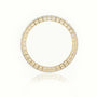 Princess Cut Diamond Bar Setting Eternity Wedding Band — Yellow Gold