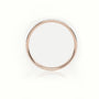 Princess Cut Diamond Channel Setting Eternity Wedding Band — Rose Gold