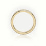 Round Cut Pave Setting Eternity Wedding Band — Yellow Gold