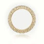 Round Cut Diamond Low Dome Basket Eternity Wedding Band — Yellow Gold