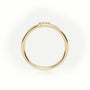 Round Cut Diamonds “F” Initials Monogram Alphabet Ring — Yellow Gold