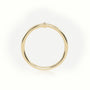 Round Cut Diamonds “I” Initials Monogram Alphabet Ring — Yellow Gold
