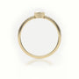 Pear Cut Diamond Channel Setting Engagement Ring — Yellow Gold