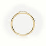 Round Cut Diamonds “P” Initials Monogram Alphabet Ring — Yellow Gold