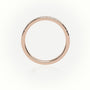 Round Cut Diamonds Scallop-Setting Eternity Wedding Band — Rose Gold