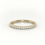 Round Cut Diamonds Scallop-Setting Eternity Wedding Band — Yellow Gold