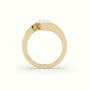 Pear Diamond Tension Engagement Ring — Yellow Gold
