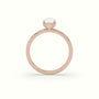 Cushion Solitaire Engagement Ring — Rose Gold