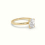Cushion Solitaire Engagement Ring — Yellow Gold