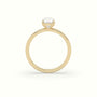 Cushion Solitaire Engagement Ring — Yellow Gold