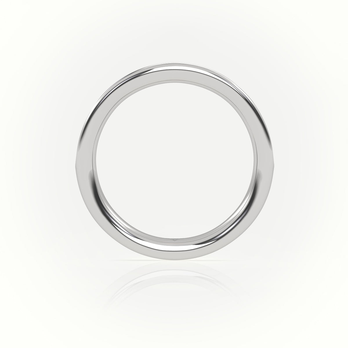 Round-Cut Diamonds Channel Setting Eternity Wedding Band — White Gold