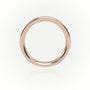 Round-Cut Diamonds Channel Setting Eternity Wedding Band — Rose Gold