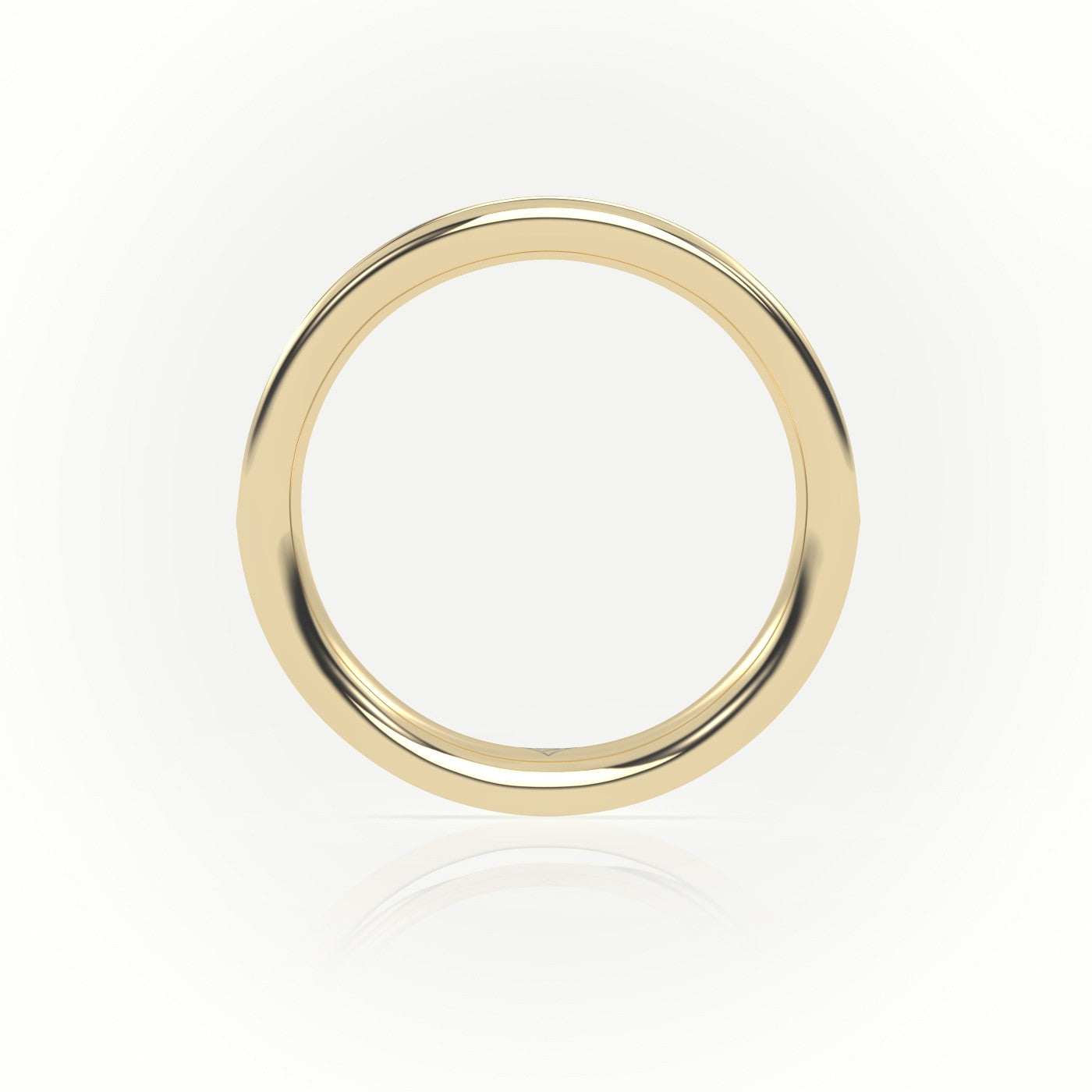 Round-Cut Diamonds Channel Setting Eternity Wedding Band — Yellow Gold
