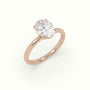 Oval Solitaire Engagement Ring — Rose Gold