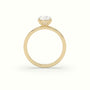 Oval Solitaire Engagement Ring — Yellow Gold