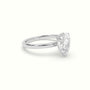 Pear Solitaire Engagement Ring — White Gold