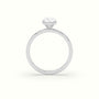 Pear Solitaire Engagement Ring — White Gold