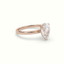 Pear Solitaire Engagement Ring — Rose Gold