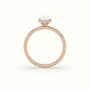 Pear Solitaire Engagement Ring — Rose Gold
