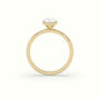 Pear Solitaire Engagement Ring — Yellow Gold