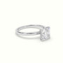 Princess Solitaire Engagement Ring — White Gold