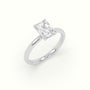 Radiant Solitaire Engagement Ring — White Gold