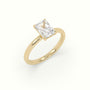 Radiant Solitaire Engagement Ring — Yellow Gold