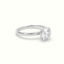 Round Solitaire Engagement Ring — White Gold