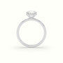 Round Solitaire Engagement Ring — White Gold