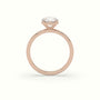 Round Solitaire Engagement Ring — Rose Gold