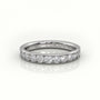 Round Cut Channel Set Eternity Band — White Gold