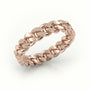 Cuban Plain Ring 5Mm — Rose Gold