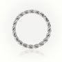 Cuban Diamonds Ring 5Mm — White Gold