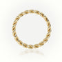 Cuban Diamonds Ring 5Mm — Yellow Gold