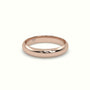 Traditional D Shape Flat Profile Wedding Band — Rose Gold