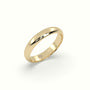 Traditional D Shape Flat Profile Wedding Band — Yellow Gold