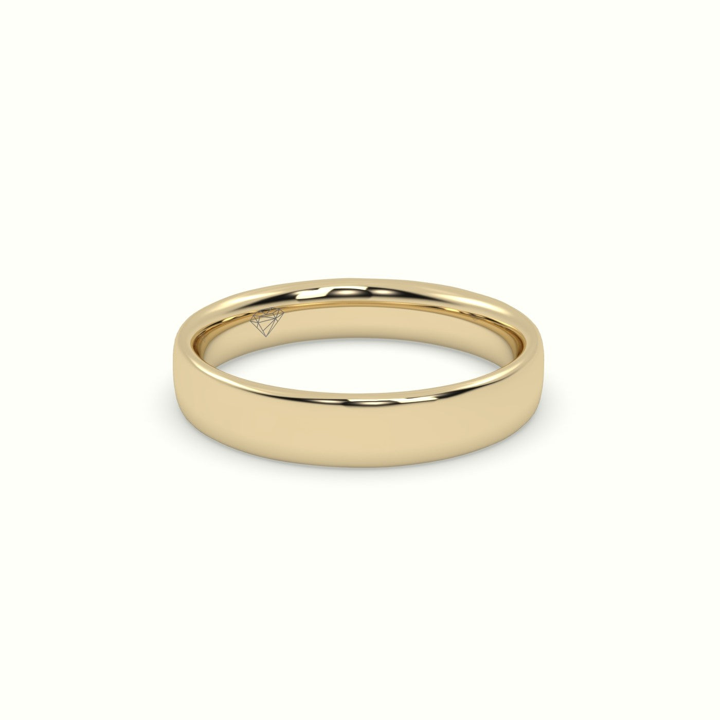 Classic Profile E Wedding Ring — Yellow Gold