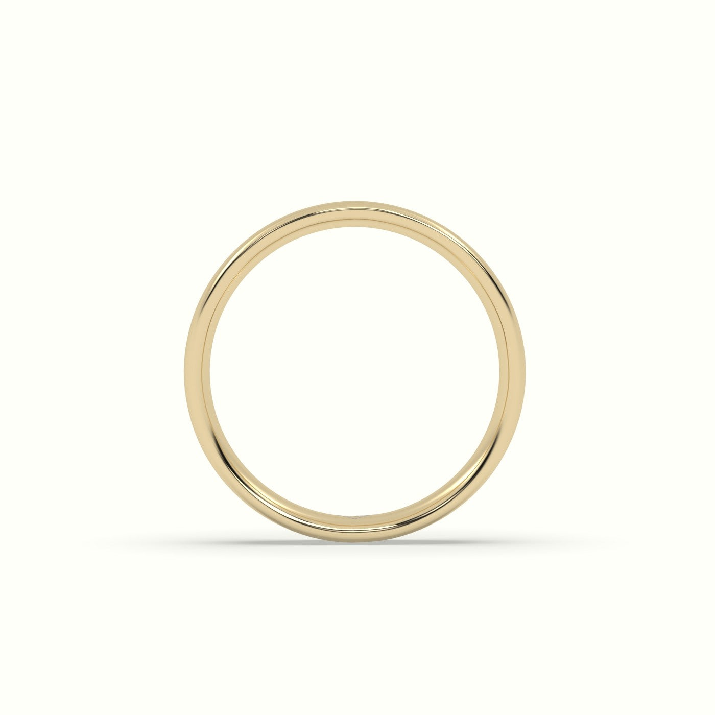Classic Profile E Wedding Ring — Yellow Gold