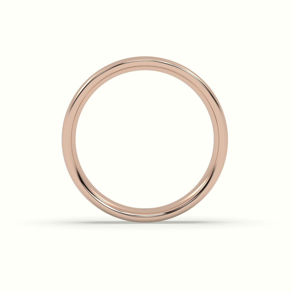 Classic Profile E Wedding Ring — Rose Gold