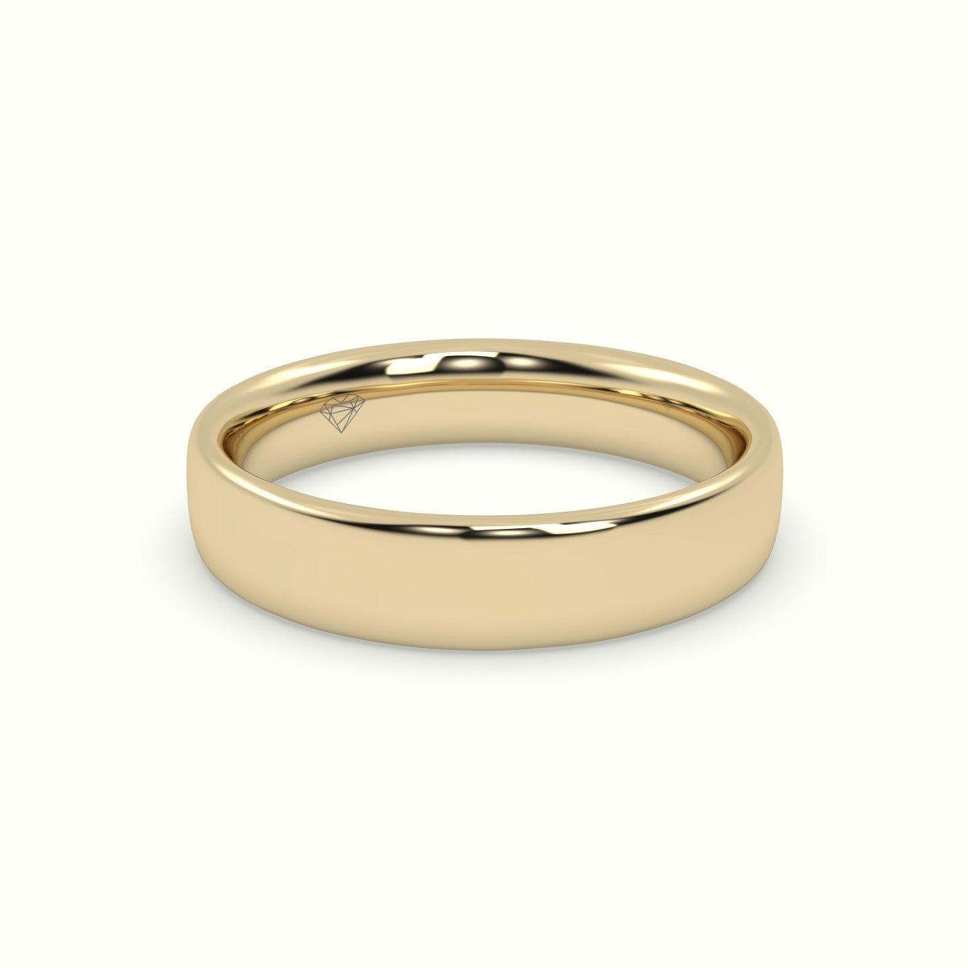 Classic Profile E Wedding Ring — Yellow Gold