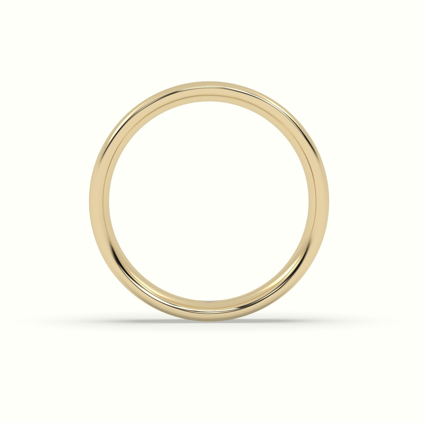 Classic Profile E Wedding Ring — Yellow Gold