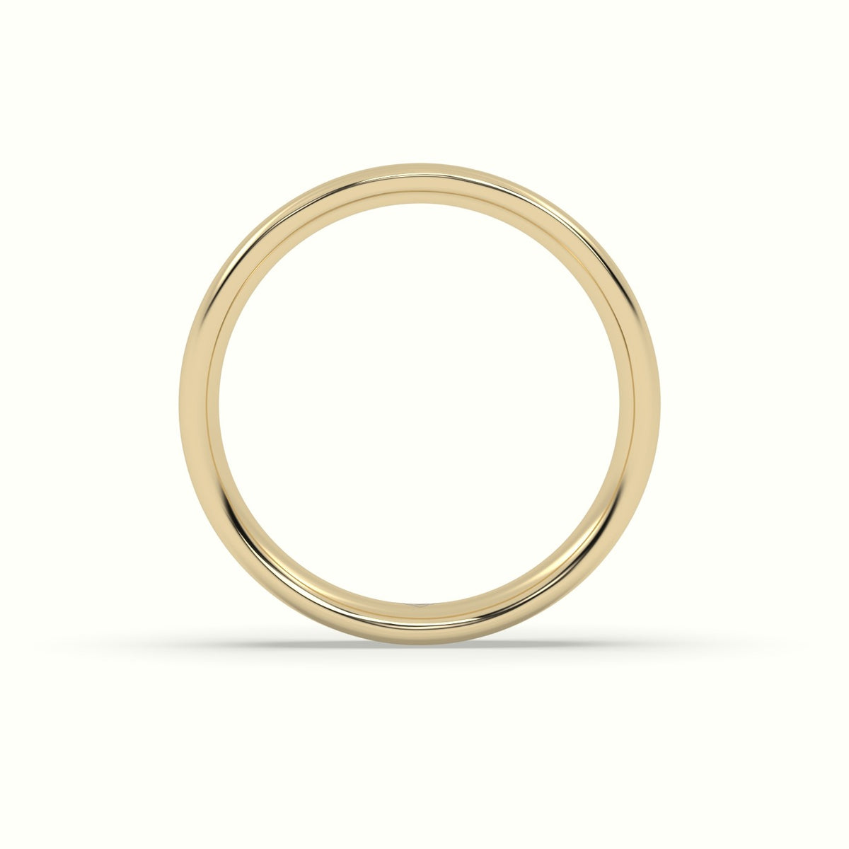 Classic Profile E Wedding Ring — Yellow Gold