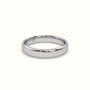 Profile F Wedding Ring — White Gold