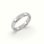 Profile F Wedding Ring — White Gold