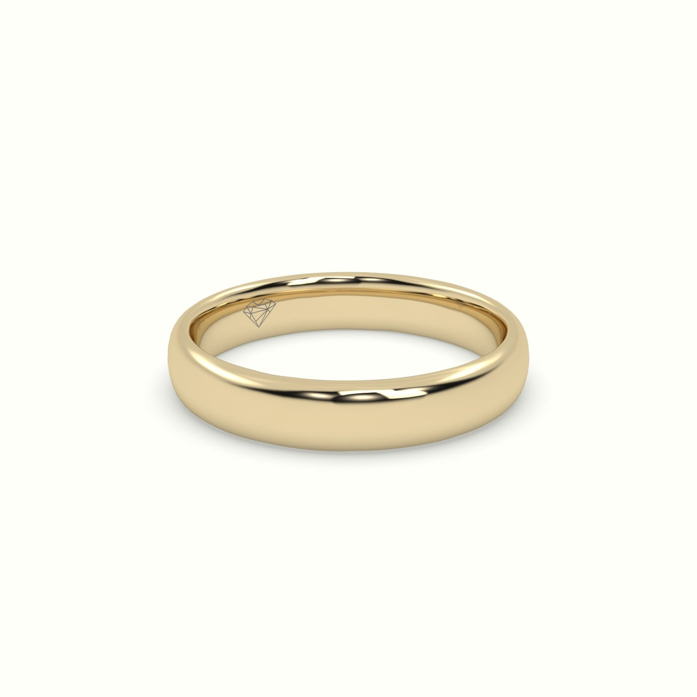 Profile F Wedding Ring — Yellow Gold