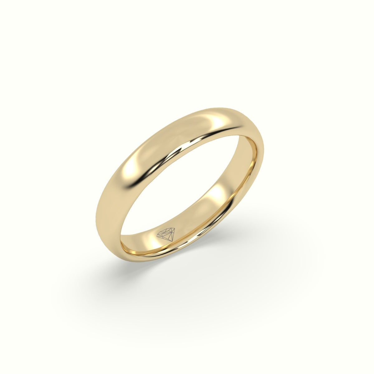 Profile F Wedding Ring — Yellow Gold