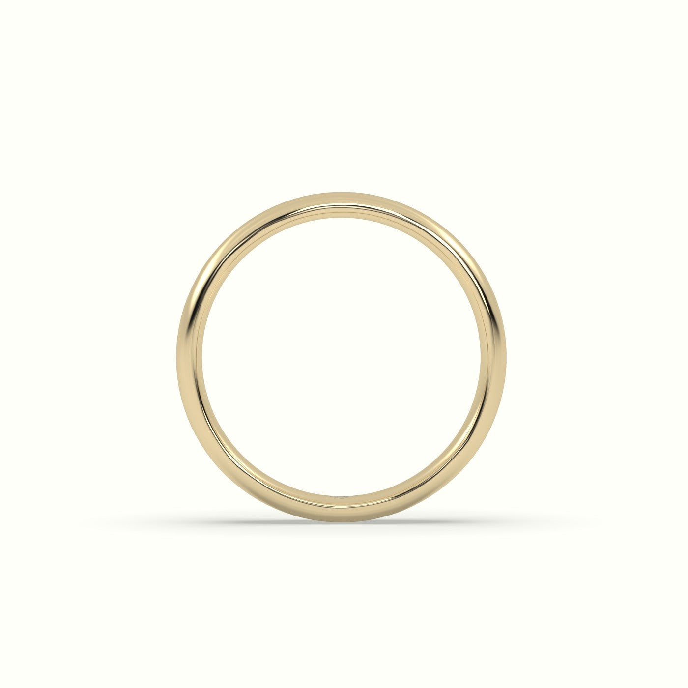 Profile F Wedding Ring — Yellow Gold