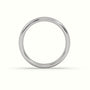 Profile F Wedding Ring — White Gold