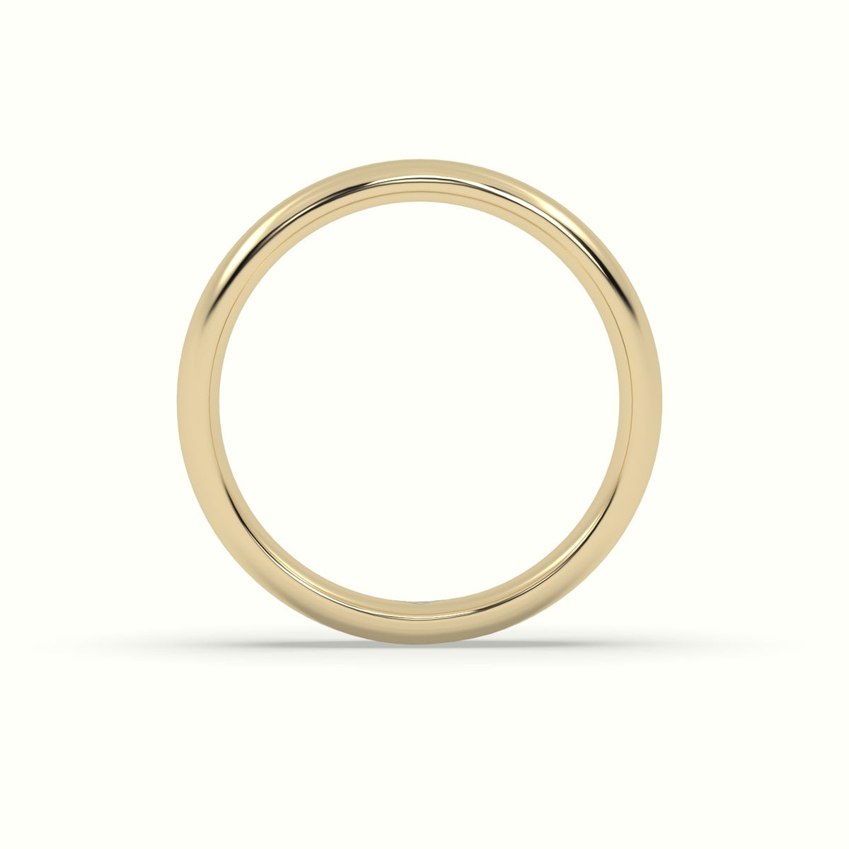 Profile F Wedding Ring — Yellow Gold